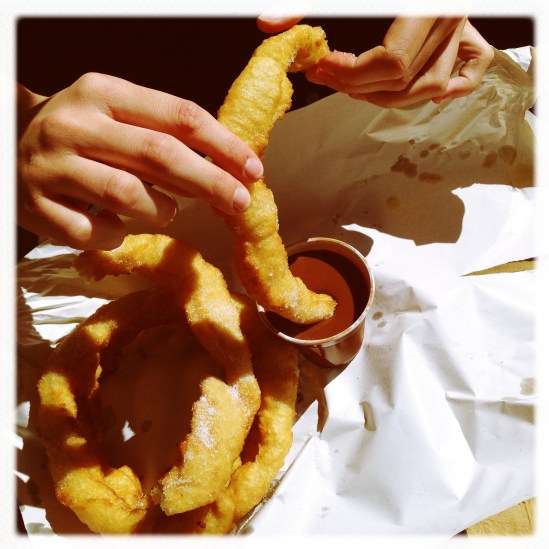Churros con chocolate